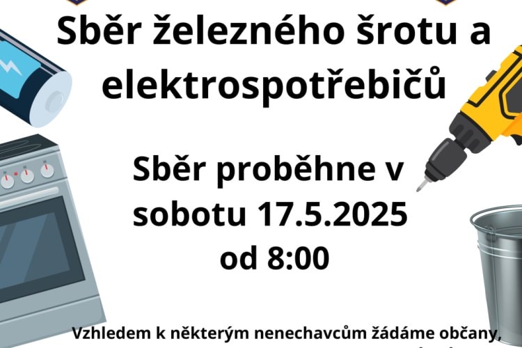 Sběr železného šrotu a elektrospotřebičů